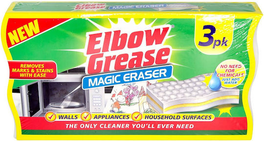Multi-surface Sponge Tough Stains Dirt Elbow Grease 3pk