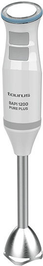 Taurus Bapi 1200 Pure Plus Ραβδομπλέντερ με Ανοξείδωτη Ράβδο 1200W Λευκό