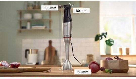 Bosch Serie 6 Ραβδομπλέντερ με Ανοξείδωτη Ράβδο 1200W Ασημί