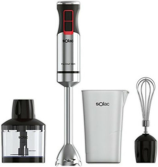 Solac Pro Chef 1201 Ραβδομπλέντερ με Ανοξείδωτη Ράβδο 1200W Μαύρο