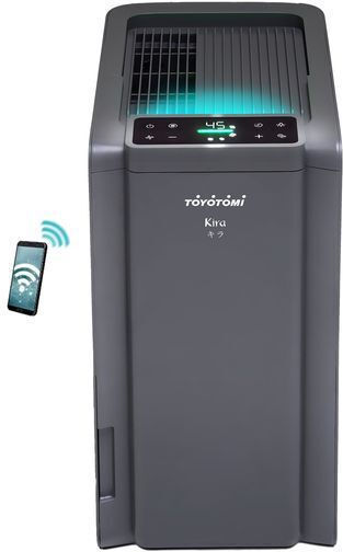 Toyotomi Kira Αφυγραντήρας με Συμπιεστή Ιονιστή και Wi-Fi 18lt Γκρι
