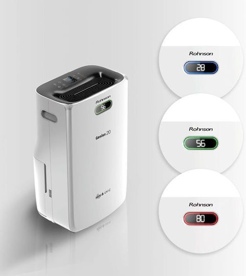 Rohnson R95020 Αφυγραντήρας με Συμπιεστή και Wi-Fi 20lt