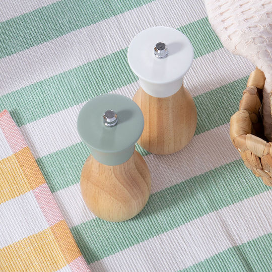Salz- und Pfeffermühlen-Set Flop 6x14 Grüne Nef-Nef Homeware Keramik Holz