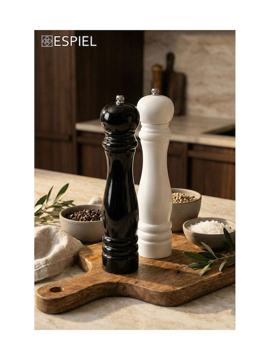 Espiel Classic Classic Manual Set Spice Mills made of Ceramic in White Color 13cm 1pcs