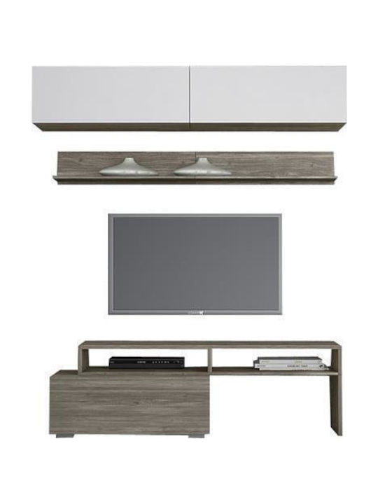 Smart No 3 Living Room TV Unit White L101xW45xH180cm