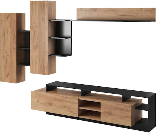 Σύνθετο Σαλονιού Oak Μ260xΒ40xΥ171εκ.