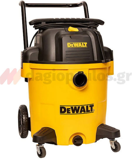 DEWALT Прахосмукачка За Течности / Твърди 1020W с Пластмаса Контейнер 61лт