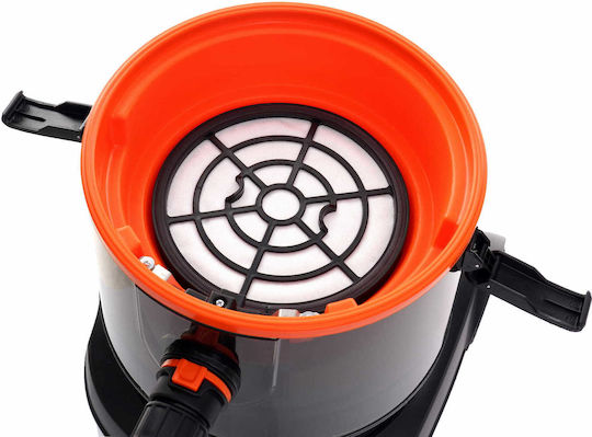 Kraft & Dele Staubsauger Flüssigkeiten / Feststoffe 1400W mit Kunststoff Behälter 25Es