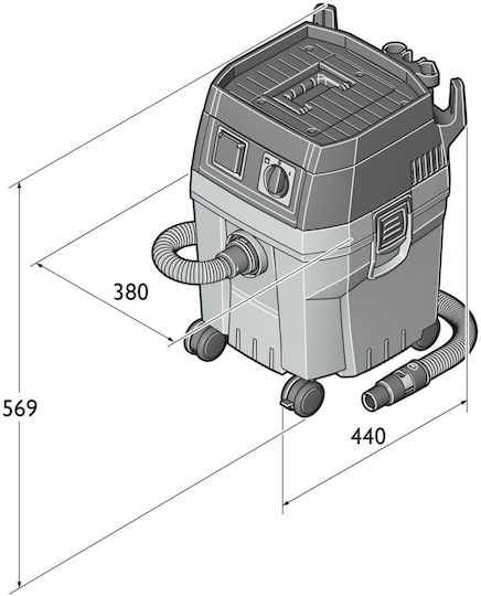Fein Dustex 35 L Aspirator Lichide / Solide 1380W Recipient 32lt