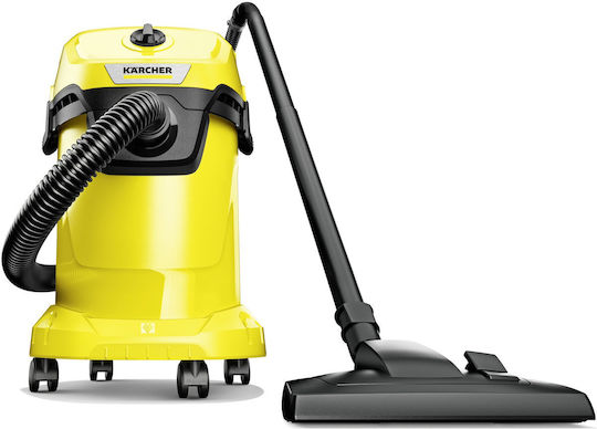 Karcher Wd3 Home S Прахосмукачка За Течности / Твърди 1000W с Пластмаса Контейнер 19лт