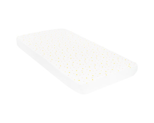 Kikka Boo Hearts Waterproof Baby Bed Mattress Protector Cotton With Elastic Straps 60x120x15cm