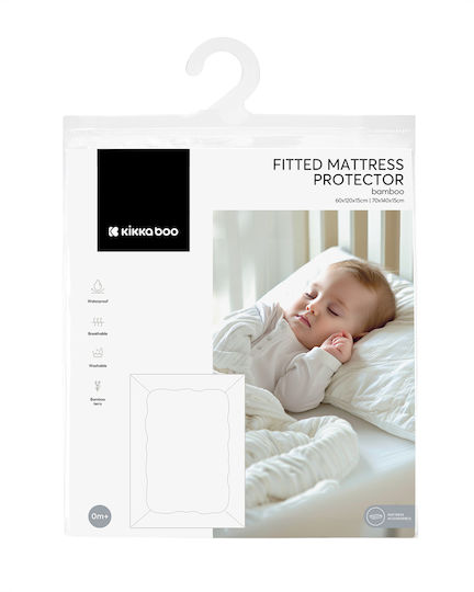Kikka Boo Hedge Hugs Waterproof Baby Mattress Protector Cotton with Fitted Skirt 60x120x15cm