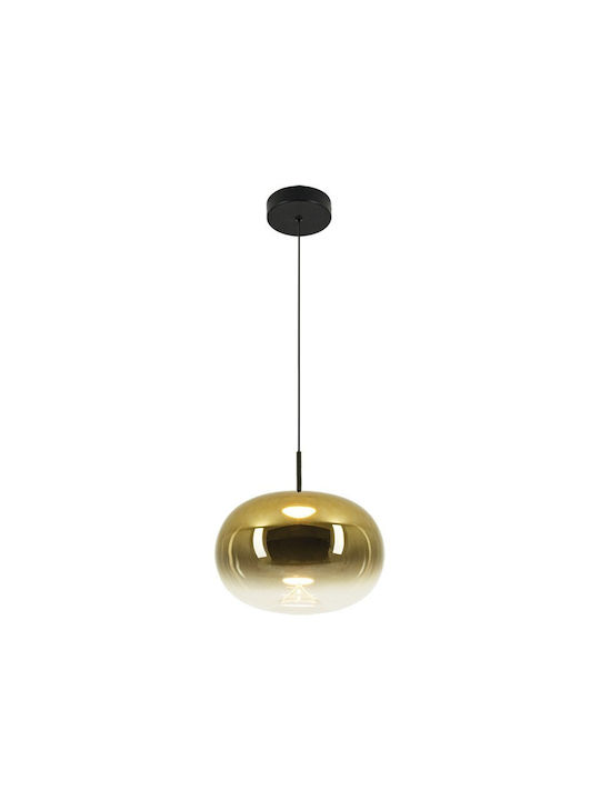 Zambelis Lights Zambelis Lights Gold LED Ceiling Light with Warm White Light 28x28cm