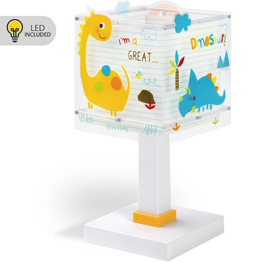 Ango LED Детско Осветително Тяло За Офис Dinos Светлосиньо 29x13.5x13.5см