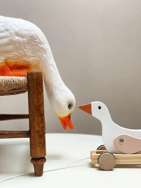 Egmont Led Kids Decorative Lamp Goose Bent White