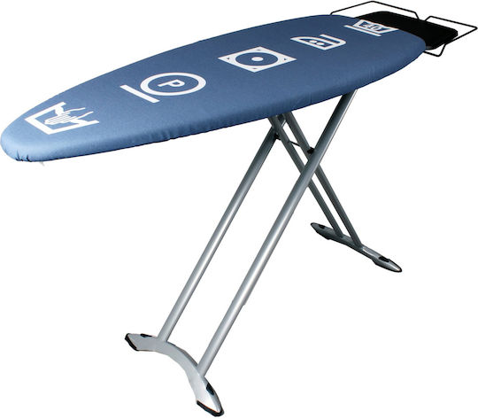 Afer Afer Bügelbrett Für Bügelstation Zusammenklappbar Schwarzes 130x47x91cm