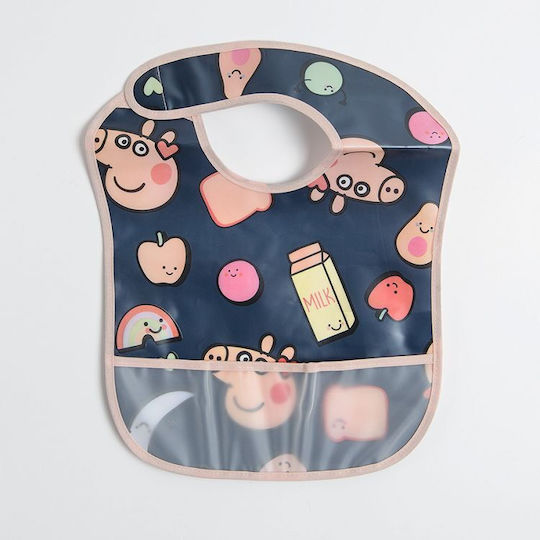 Cool Club Waterproof Plastic Baby Bib with Elastic Neck Opening with Pocket 3pcs