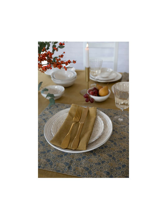 Laura Ashley Wild Clematis Σουπλά Υφασμάτινο Κίτρινο 48x35cm