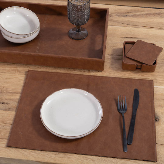 Nef-Nef Homeware PU Placemat Beige 44x32cm