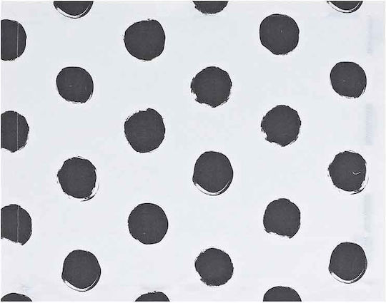 Kentia Pearl Placemat Fabric Black 45x33cm 4pcs