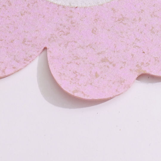 Felt Placemats Flower Shape Pink