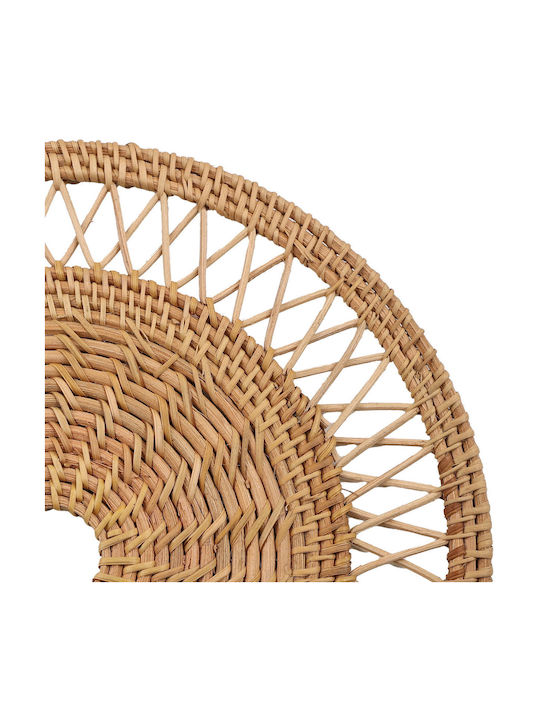 Polihome Chakram Rattan Placemats 38x38cm 4 Pieces