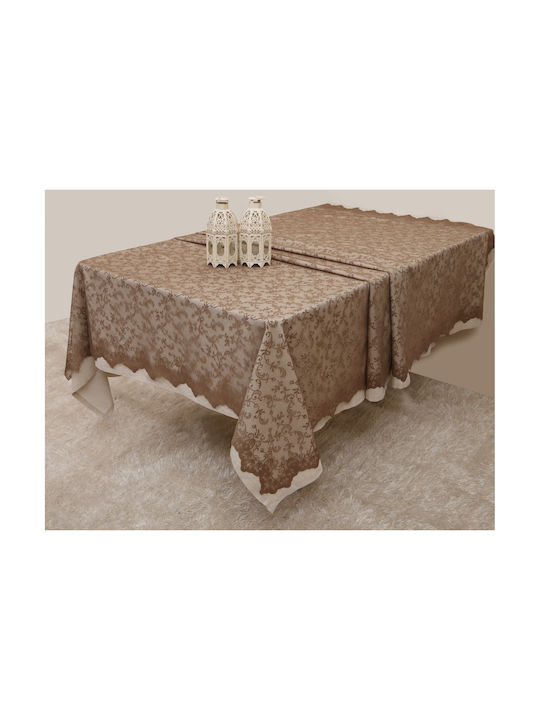 Anna Riska 2330 Platzdeckchen Stoff Beige 32x45cm 419143 4Stück