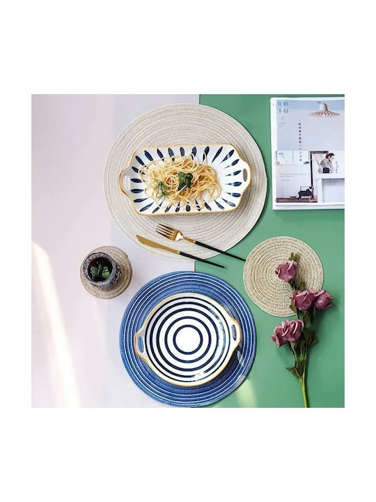 Placemats Rotund Wicker Maro 18cm 1buc