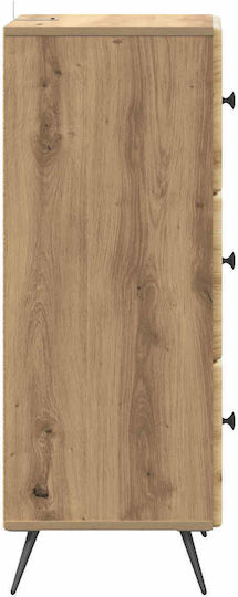 Sertar de Depozitare din Lemn cu 3 Sertare M33xL34.5xÎ90cm