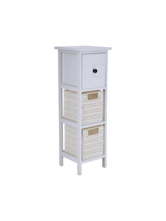 Wooden Storage Drawers with 3 Drawers L25xW25xH77cm