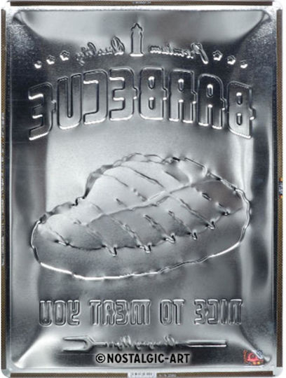 Nostalgic Art Placă 3D Barbecue Nice To Meat You 30x40cm Nostalgic Art Placă 3D Barbecue Nice To Meat You 30x40cm
