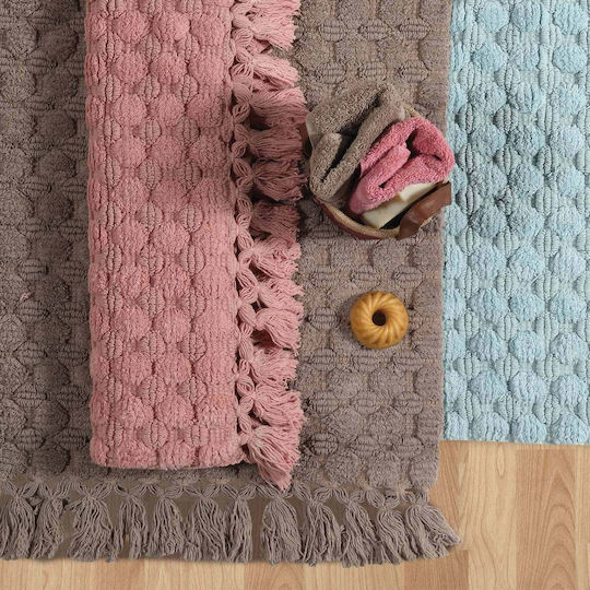 Das Home Bath Mat Cotton 0564 420750800564 Sky Blue 50x80cm