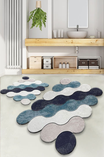 L'Εssentiel Maison Bath Mats Set Blue 2pcs
