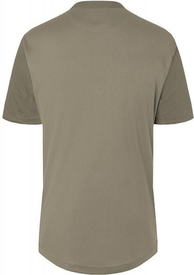 Tips Blouse Chef Microfiber Khaki with Short Sleeve