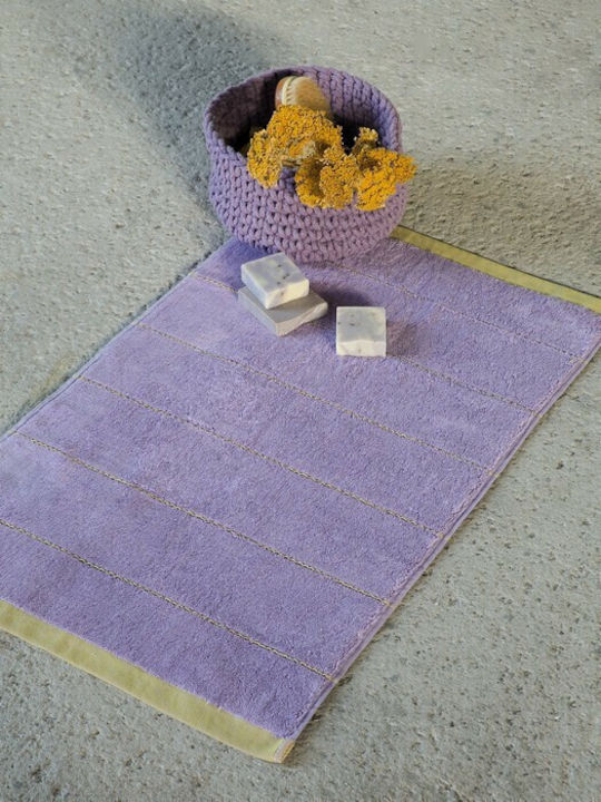 Nima Бански килим Памук Правоъгълена Agua 28726 Lavender 50x80бр