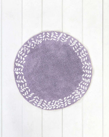 Nima Πατάκι Μπάνιου Βαμβακερό Στρογγυλό 36573 Dusty Lilac