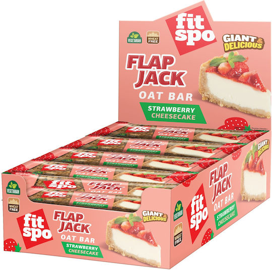 Fit Spo Μπάρα Ενέργειας / Βρώμης / Flapjack με Strawberry Cheesecake 100gr