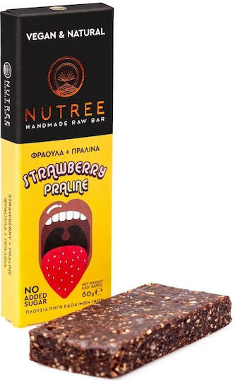 Nutree Raw Energy Бар Мюсли Ягода и Пралина 50g