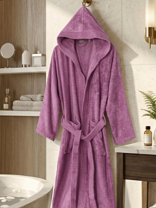Colori Bathrobe with Hood Dusty Rose 500gr/m²