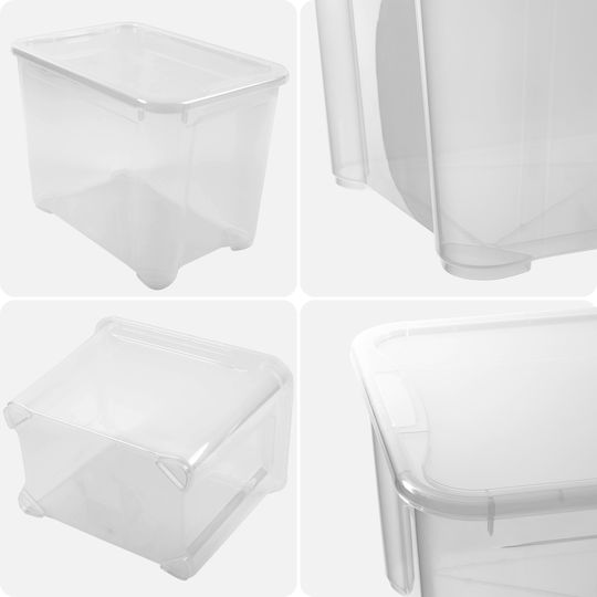 Прозрачна кутия T S 20л 26.5x38x28.5см капак