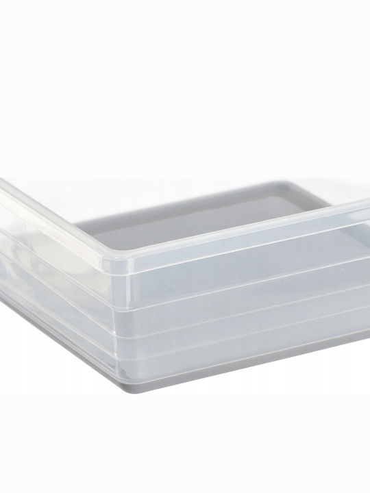 Kis Sistemo 6 Plastic Storage Box Transparent 15x15x5cm