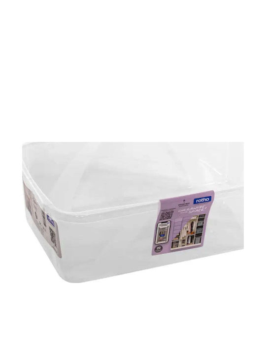 Rotho Babydesign Kunststoff Aufbewahrungsbox mit Deckel Transparent 5lt