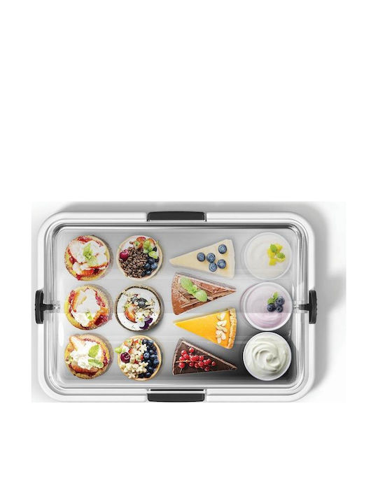 Max Home Plastic Storage Box with Lid Transparent 38x26x17cm