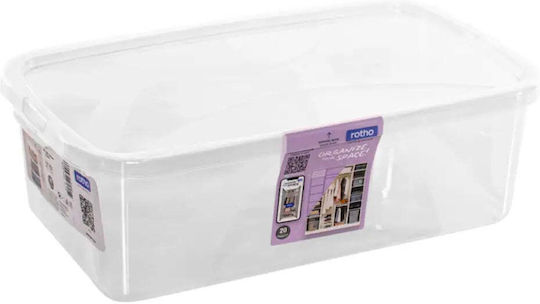 Rotho Babydesign Kunststoff Aufbewahrungsbox mit Deckel Transparent 5lt