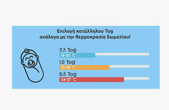 Tender Χειμερινός Υπνόσακος με Πόδια 2.5 tog Πράσινο με Αποσπώμενα Μανίκια