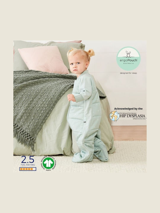 Ergo Pouch Χειμερινός Υπνόσακος με Πόδια Sleep Suit 2.5 tog Sage