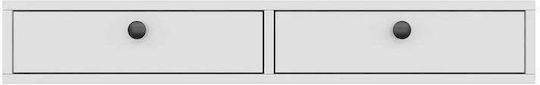 Wooden White Console L100xW20xH20cm
