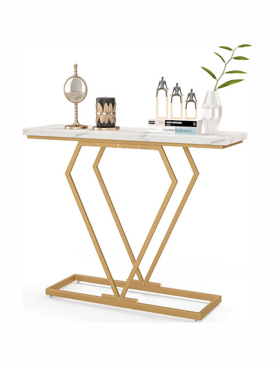 Consolă Metalică cu Suprafață din Marmură Marble L100xL29.5xH80buc