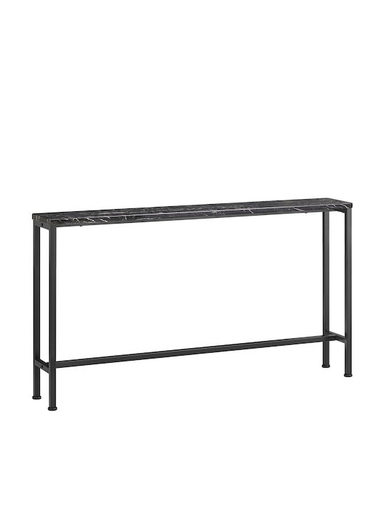 Конзолна маса Дървена Черно Д120xШ20xВ65cm