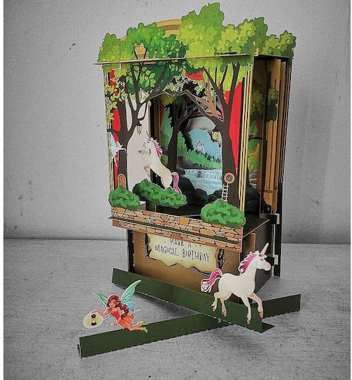 Greeting Card Paper Theatre Magical Birthday